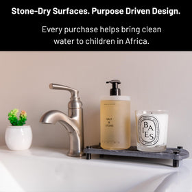 Siren Stone caddy is easy to clean with a rinse and soft cloth