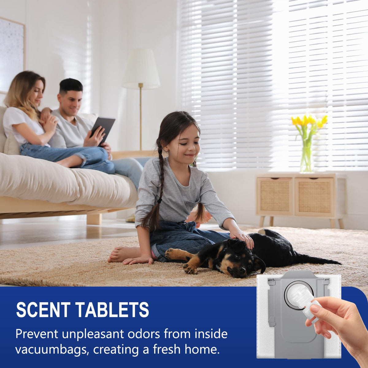 SIRYELEC microfiber mop pad shown lifting stains on hard floors