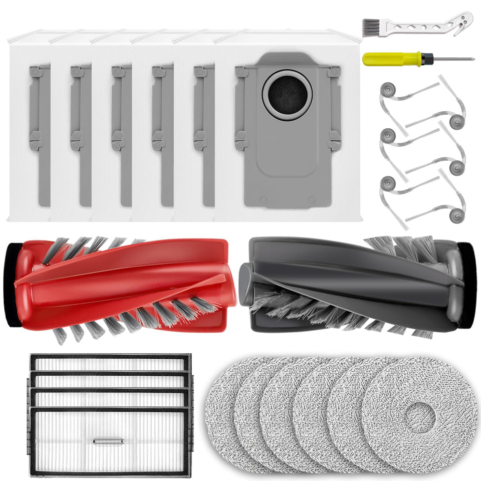 SIRYELEC Saros 10R main brush for tangle-free cleaning and improved suction