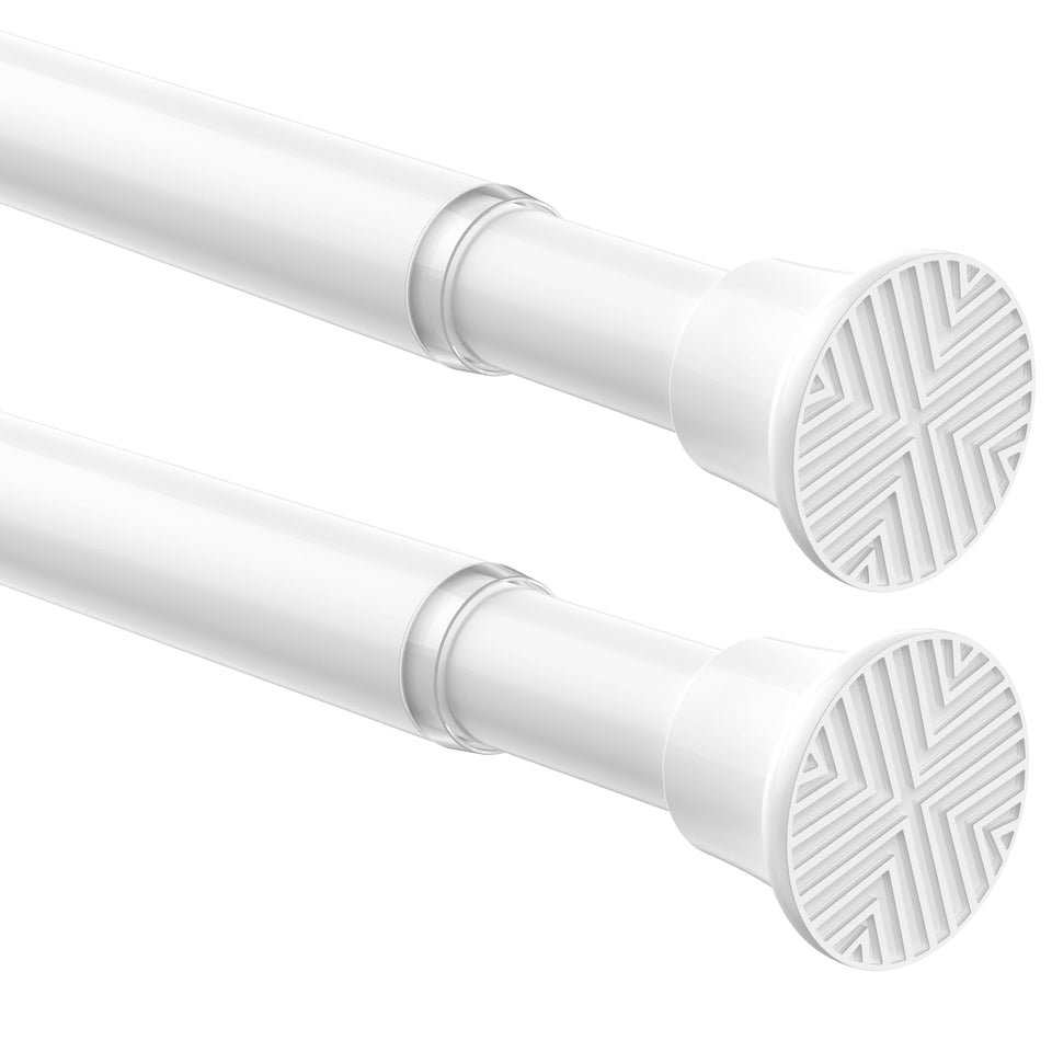 SISELBA spring tension rod extended for versatile window and doorway use.