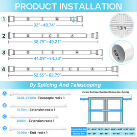 SISELBA white finish tension rod shows rustproof durability