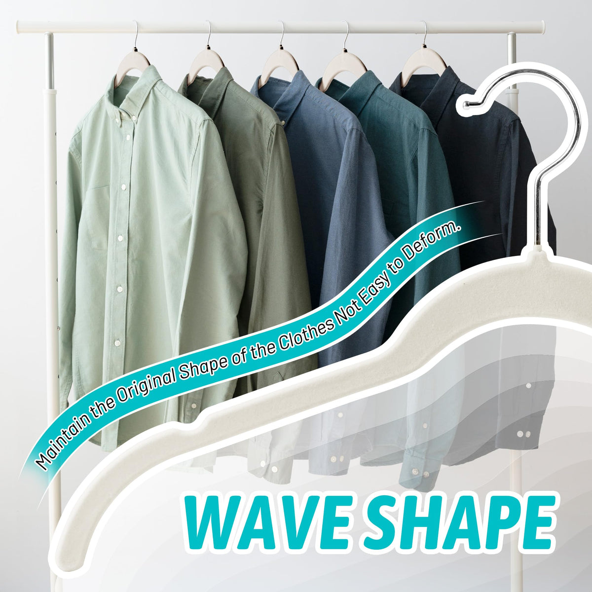 Sishynio keeps delicate fabrics wrinkle-free and neatly supported.