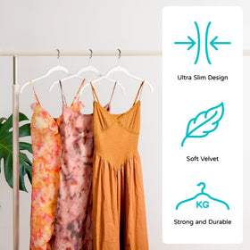 Sishynio non-slip shoulder hanger protects fabrics from slipping