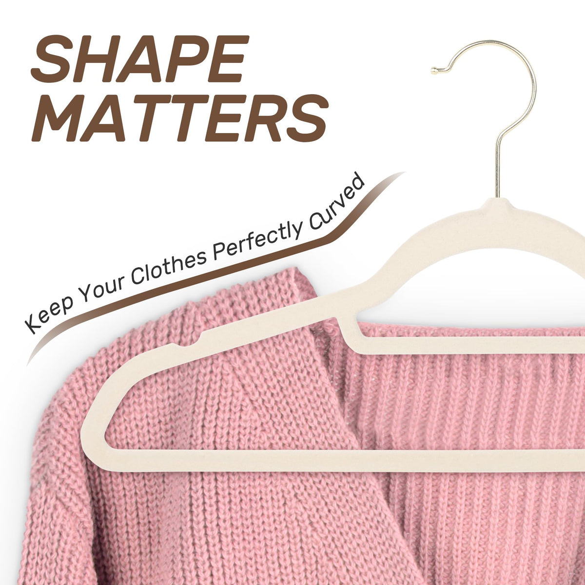 Sishynio velvet hanger with horizontal bar for pants and scarves