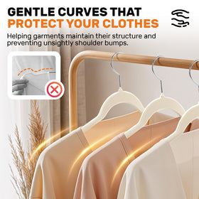 Sishynio sturdy-ABS construction supports heavier items like coats.