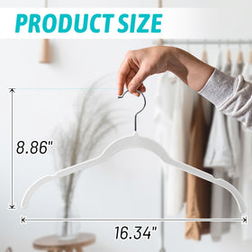 Sishynio textured velvet hanger securing garments without wrinkles