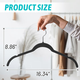 Sishynio velvet hangers feature a 360° swivel hook for easy access.