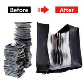 Siveit binder 400-capacity design holds many CDs and DVDs in one binder.