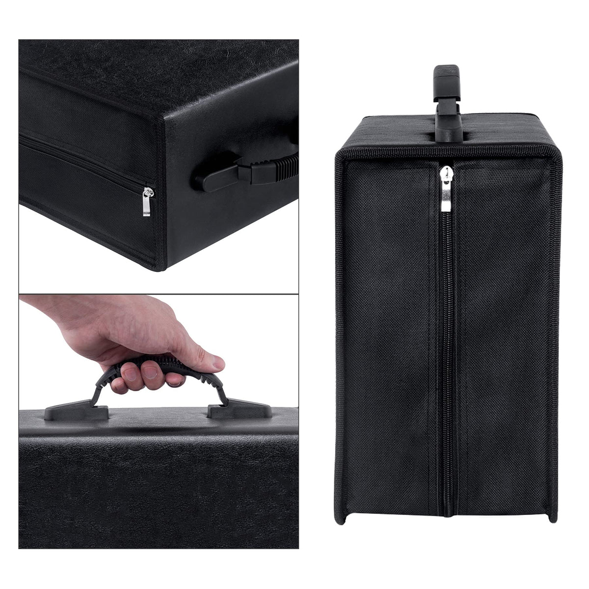 Siveit CD/DVD binder with zipper closure for secure transport.