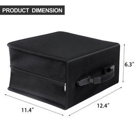 Siveit binder interior pages in black for discreet storage.