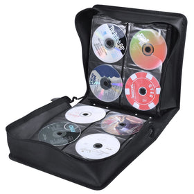 Siveit CD/DVD case durable fabric protects discs during transport.