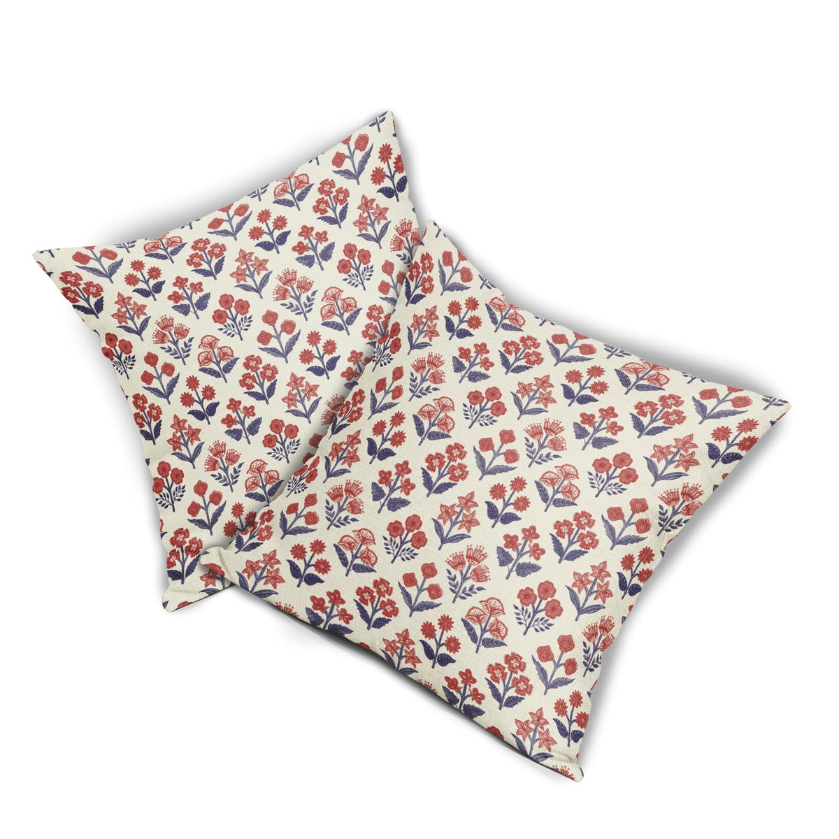 Sivirary Memorial Day themed pillow cover in red and blue hues