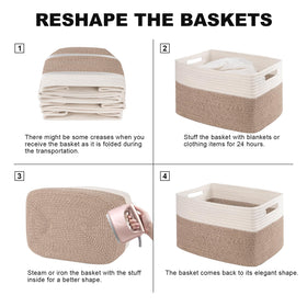 SIXDOVE basket stored flat under the bed for space saving