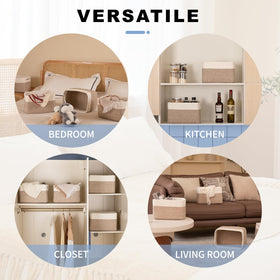 SIXDOVE under-bed storage basket demonstrates space-saving design.