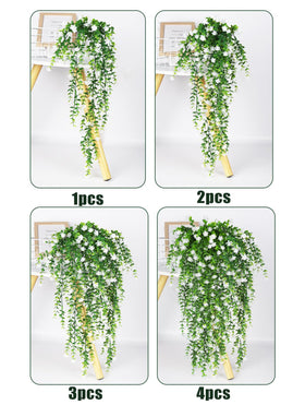 SJL UV-resistant hanging ferns maintain color without pruning.