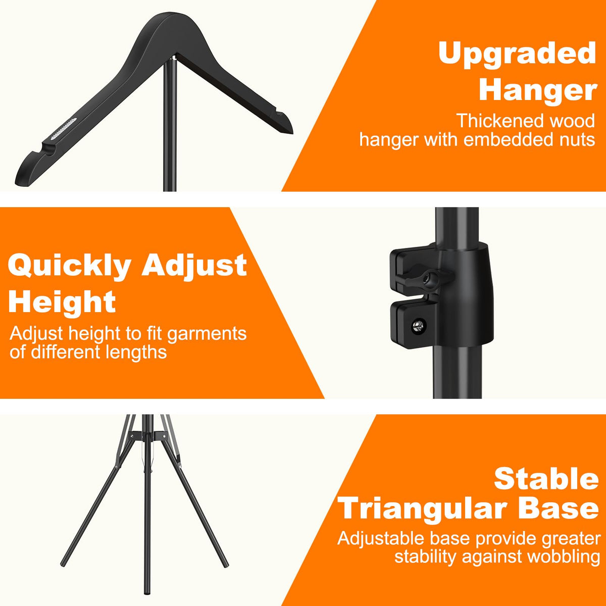 SJPULMO height-adjustable stand from 32 to 63 inches for different outfits.