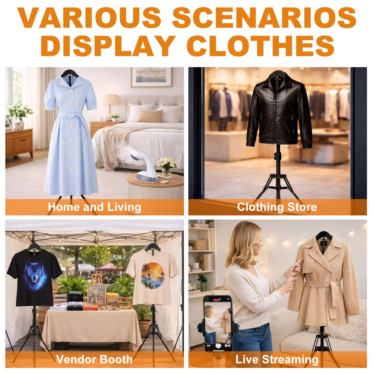 SJPULMO sturdy build supports heavier garments during busy show days.