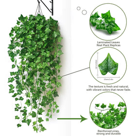 SKHYVQW soft-fabric leaves fake vines add lifelike indoor greenery.