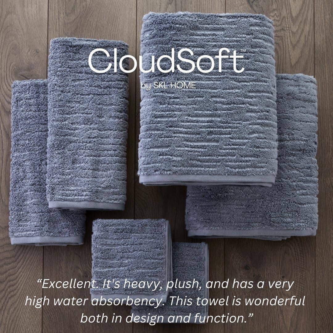 CloudSoft 600 GSM bath and hand towels deliver plush absorbency without bulk