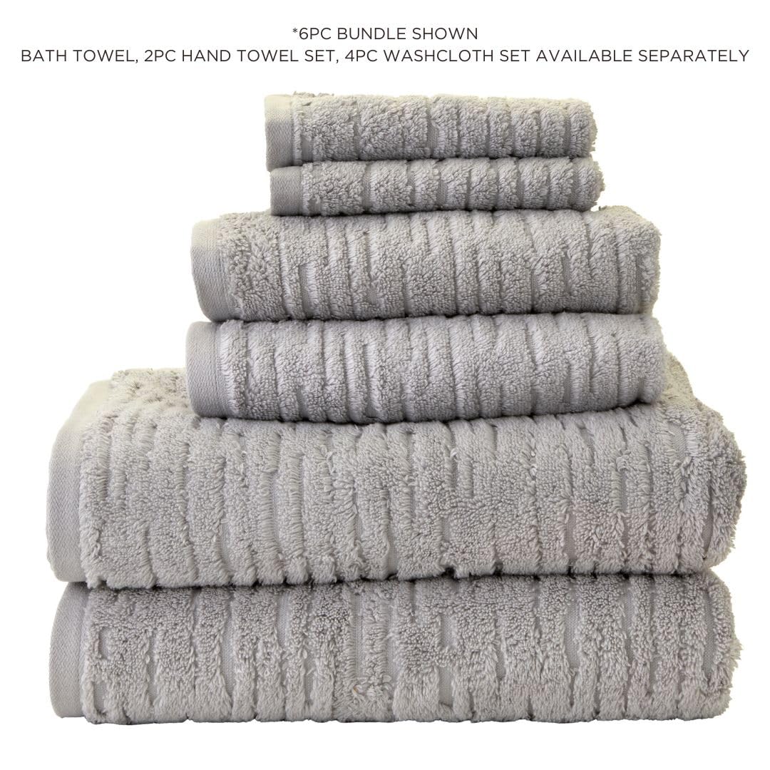 SKL Home CloudSoft hand towels gray in kitchen and bath setup