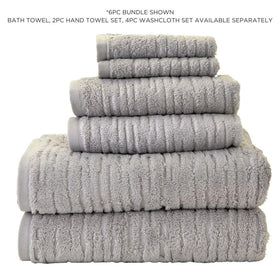 SKL Home CloudSoft hand towels gray in kitchen and bath setup