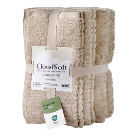 SKL Home CloudSoft hand towels 16x28 inches for quick-drying luxury