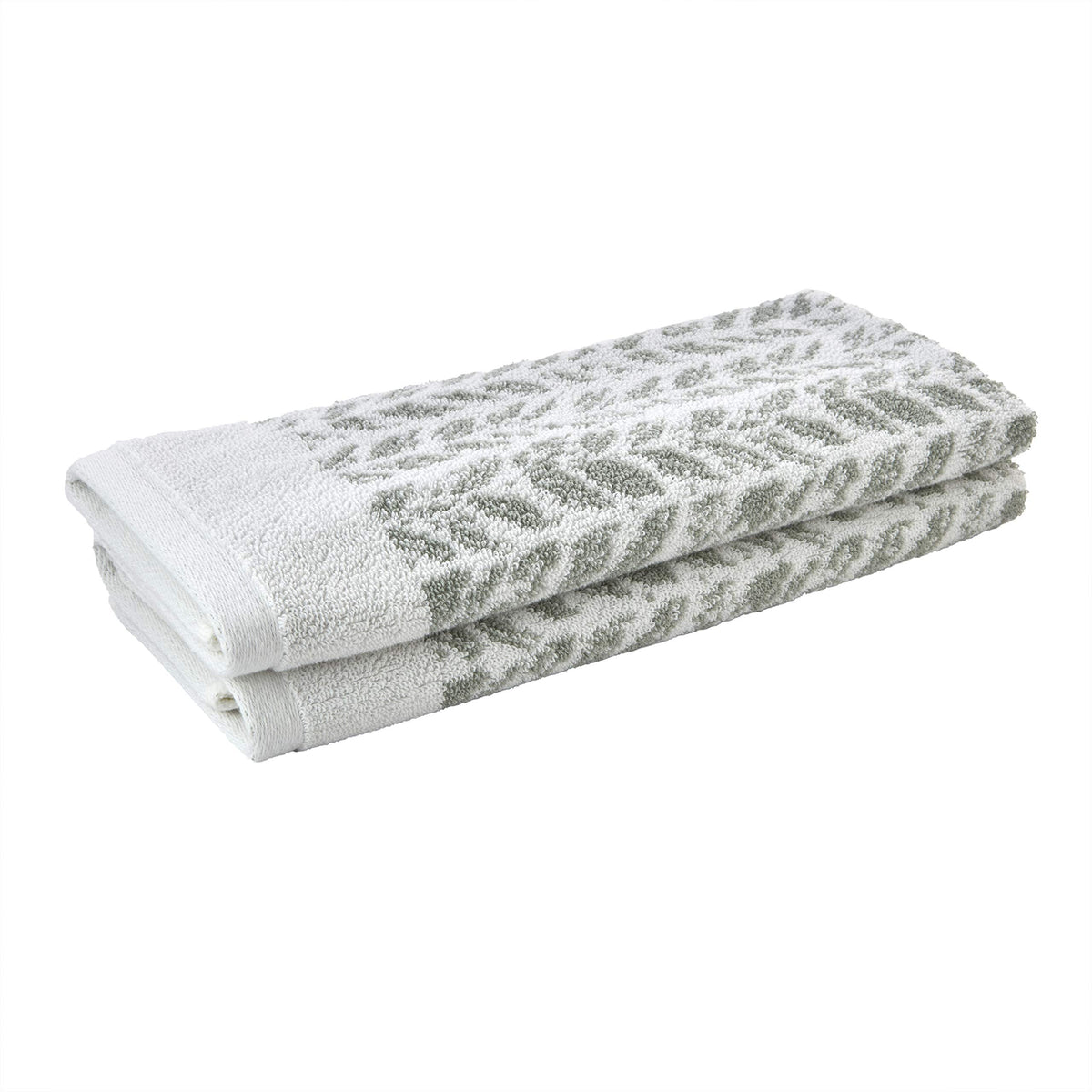 SKL Home Distressed Leaves hand towel highlights lightweight, fast-drying Turkish cotton