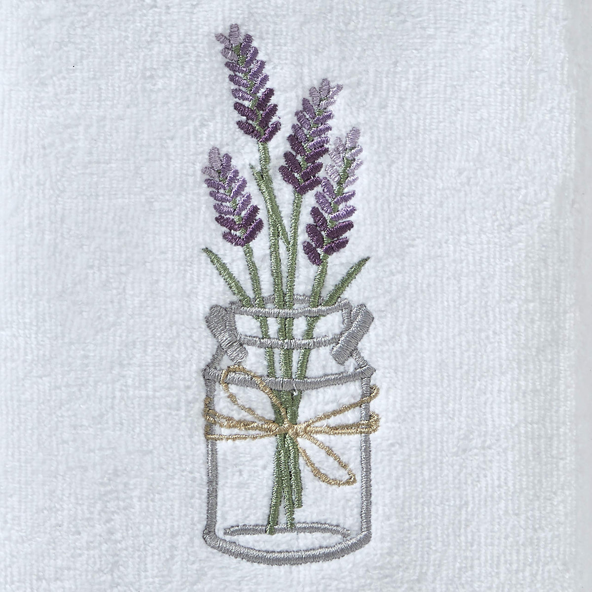 SKL Home dobby trim detail provides stylish texture for bath or kitchen.