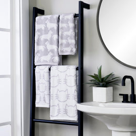 Pairs with the matching dog bath towel for cohesive styling