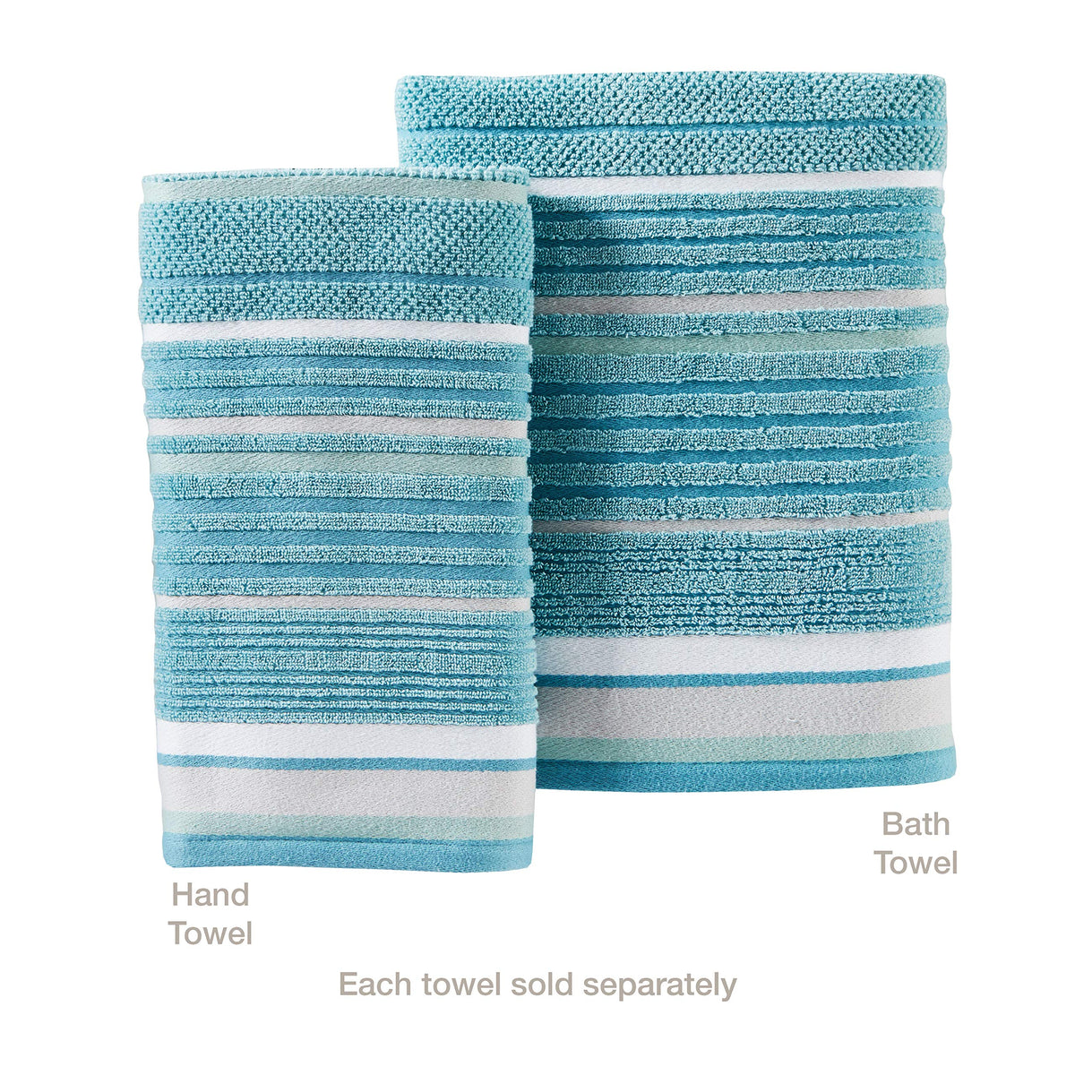 Seabrook Stripe 100% cotton towel for soft, durable use