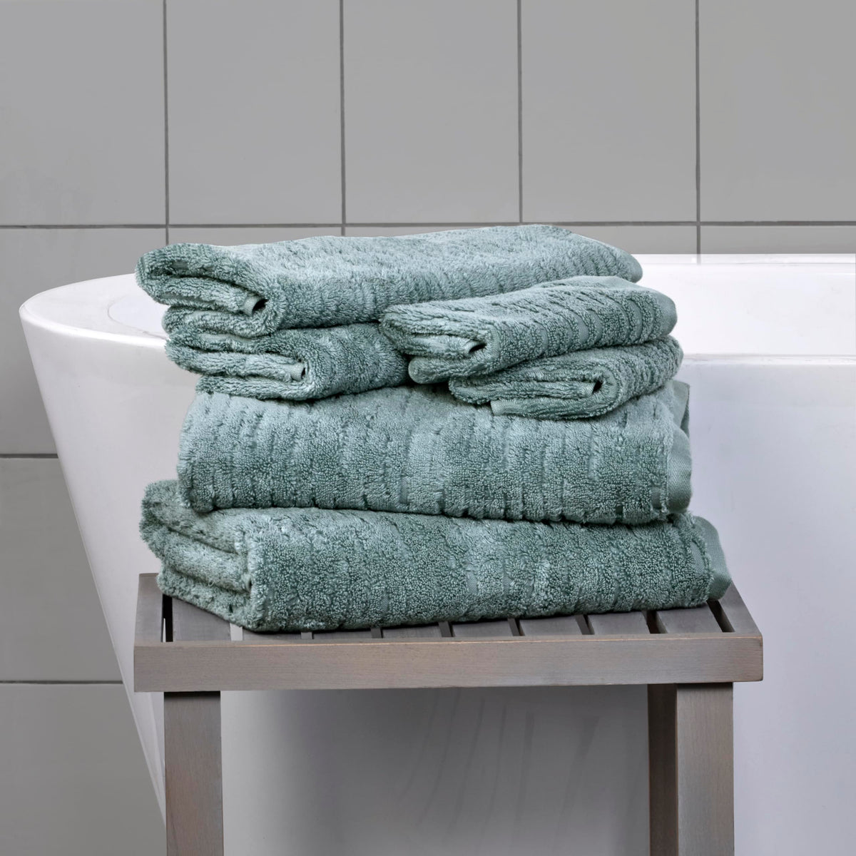 SKL Home CloudSoft towel with double-stitched hems for durability