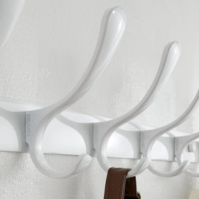 SKOLOO coat hooks curved design white matte finish