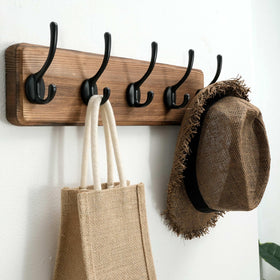 SKOLOO entryway-friendly wall-mount rack keeps coats organized.
