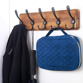 SKOLOO solid pine plank provides sturdy support for daily coats and bags.