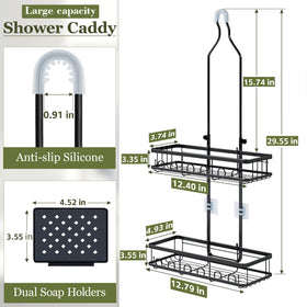 Skyapex adjustable-baskets-for-tall-bottles provide flexible spacing for large toiletries.