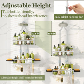 Skyapex rustproof stainless steel shower caddy designed for humidity.