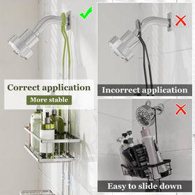 Skyapex soap holders and razor perch keep bathroom essentials organized.