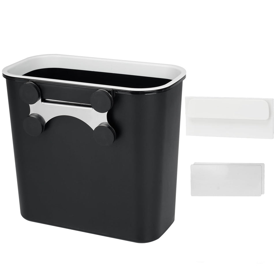 Skyflame magnetic garbage bin mounted on wall for easy disposal.