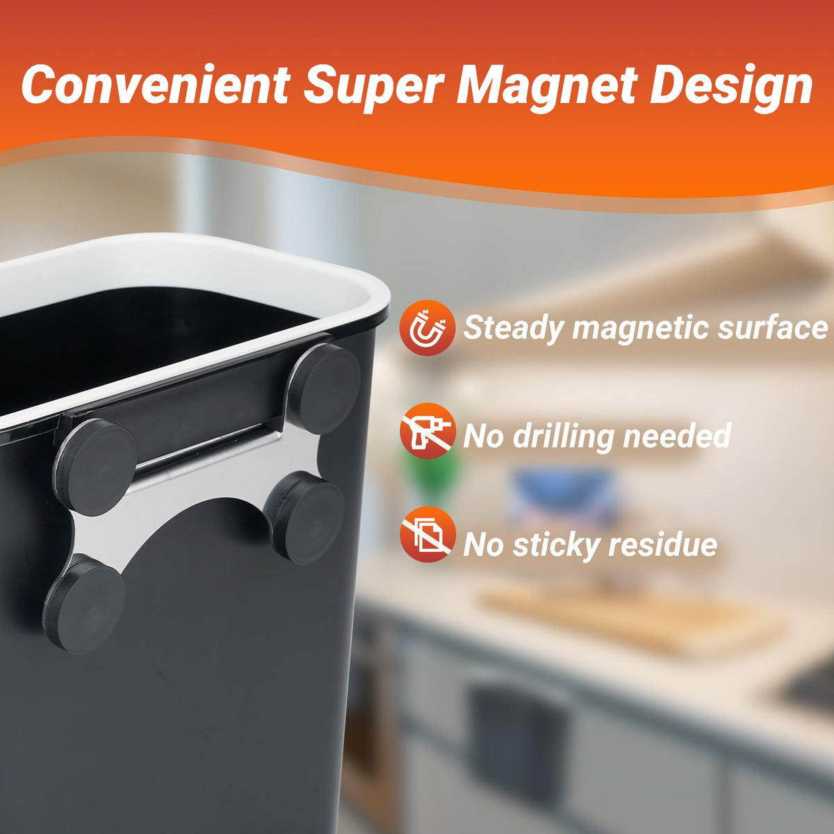 Skyflame kitchen compost bin compact design fits under sink for tidy waste.