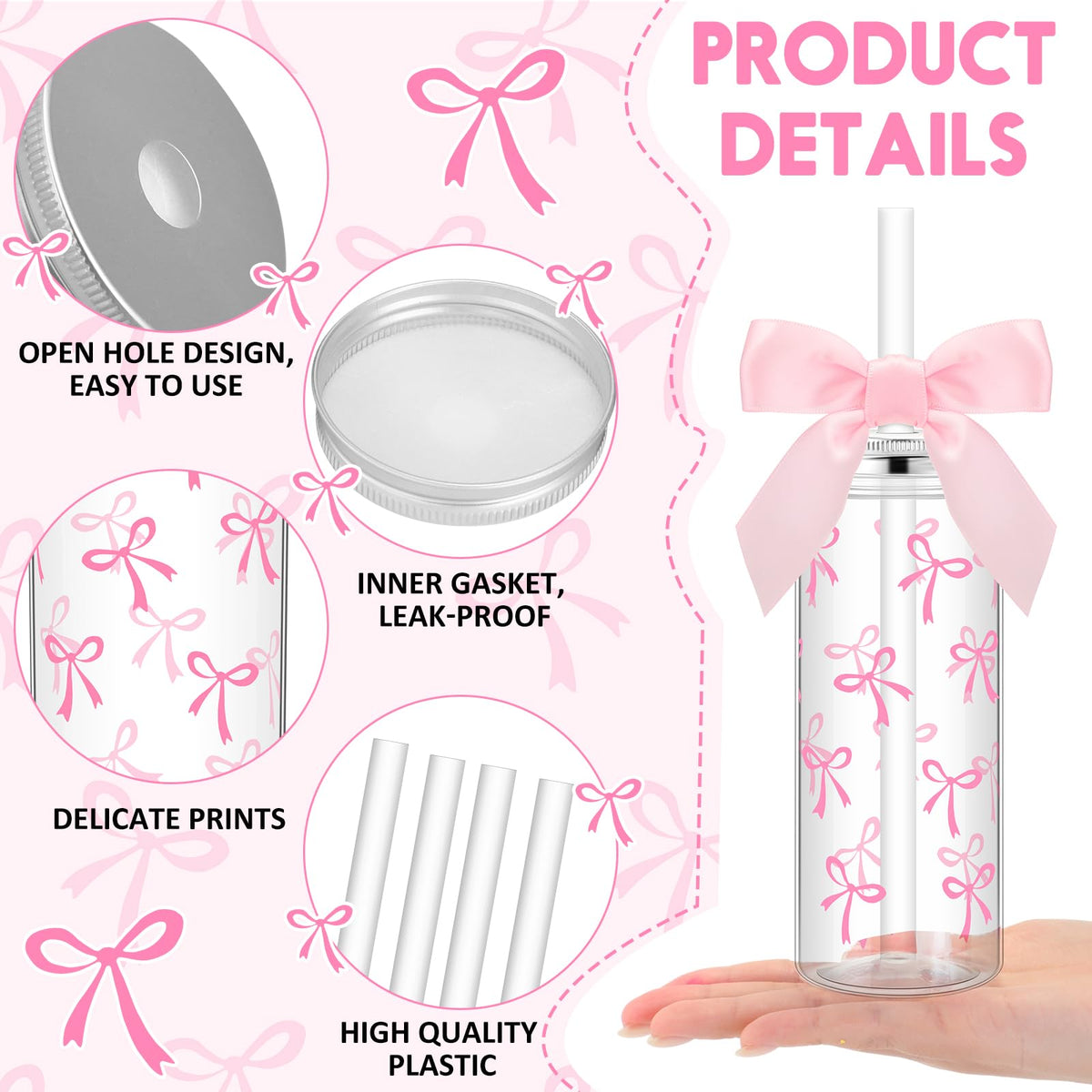 Skylety pink twist bow decor adds cute, shareable style