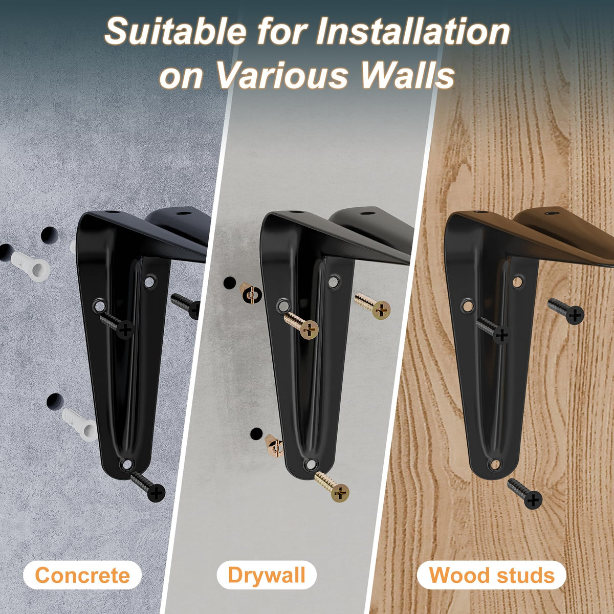 Easy-install SKYSEN floating shelves for quick wall storage