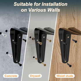 Easy-install SKYSEN floating shelves for quick wall storage