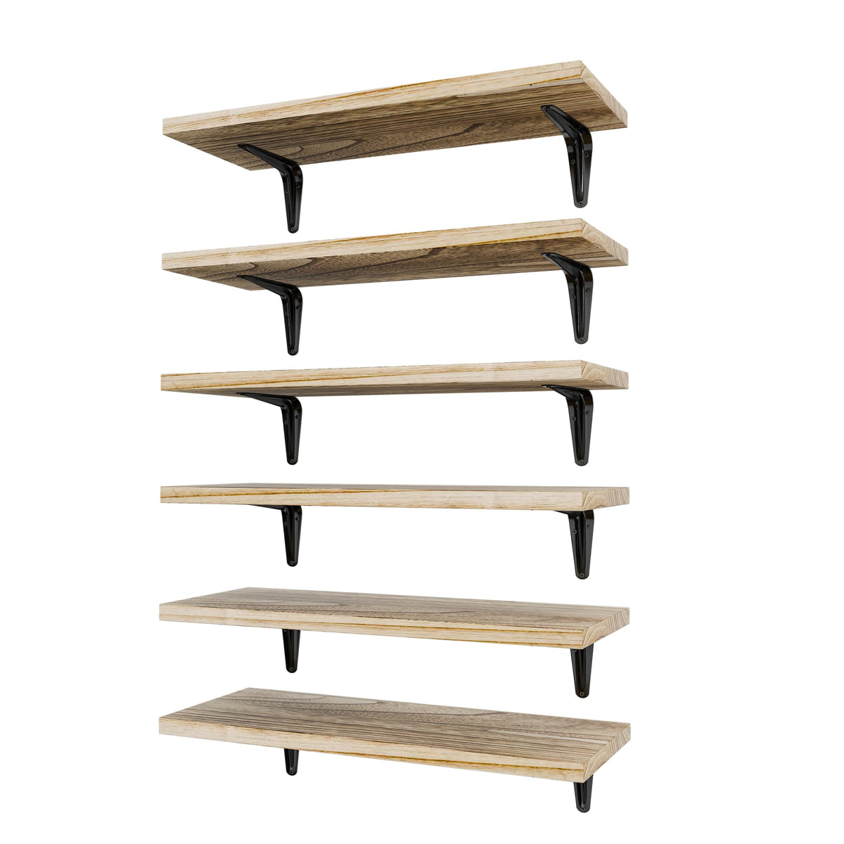 SKYSEN floating shelves set6 on wall displaying decor and organization