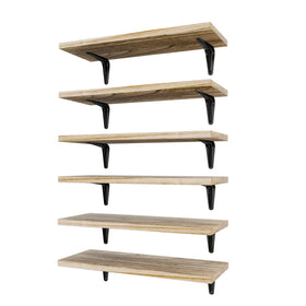 SKYSEN floating shelves set6 on wall displaying decor and organization