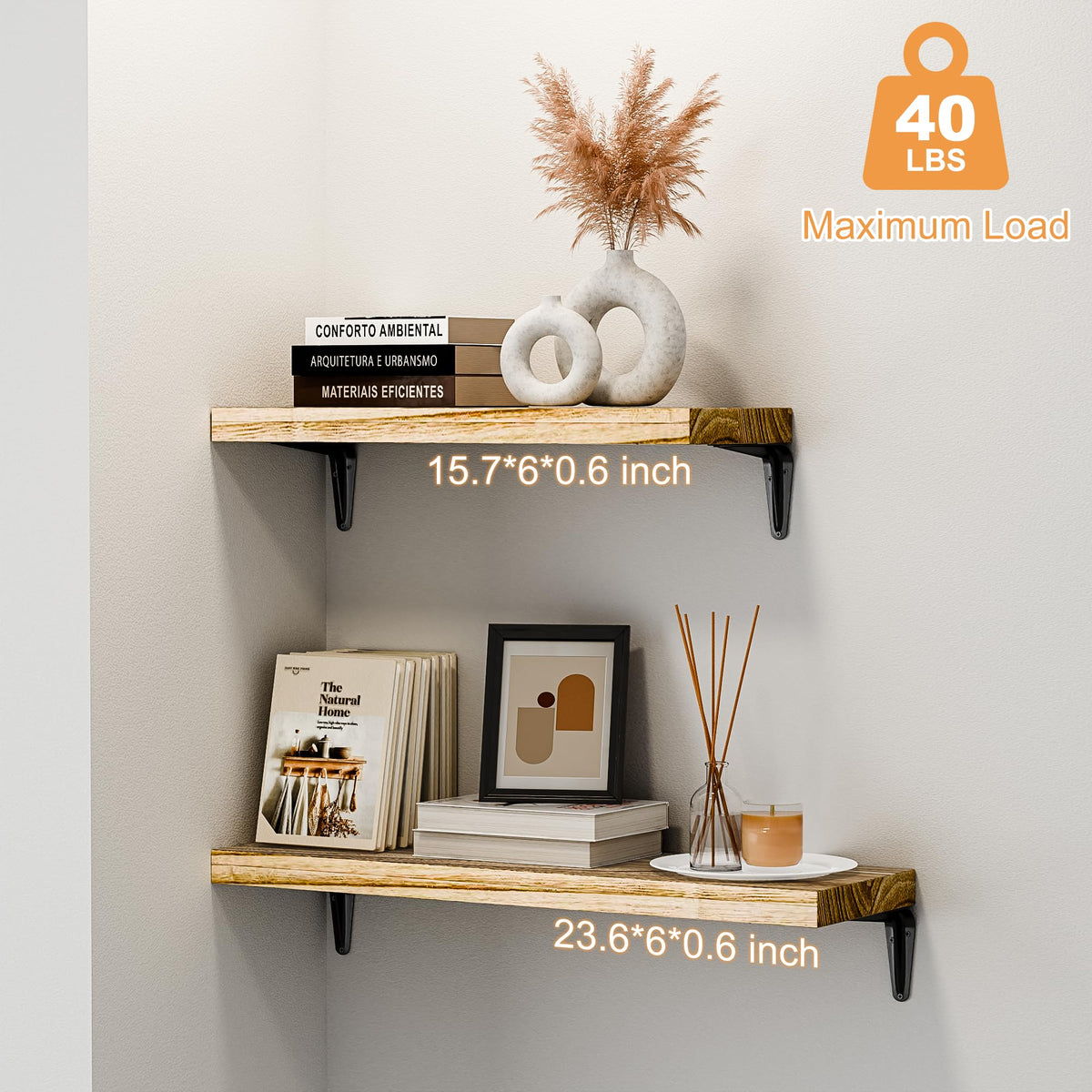SKYSEN multiroom shelves organizing kitchen spices and displaying decor