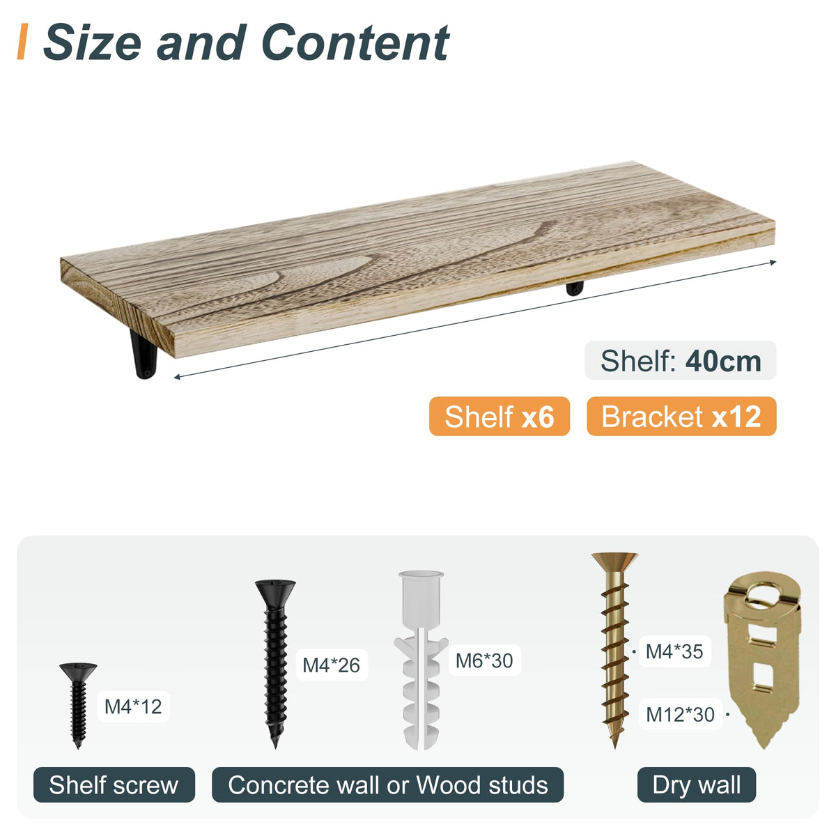 SKYSEN rustic brown shelves in bathroom for towels and toiletries