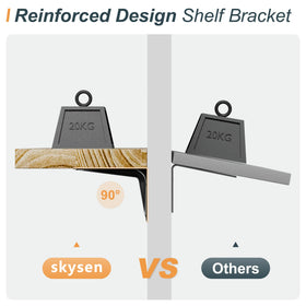 SKYSEN heavy-duty brackets hold up to 40 lbs for sturdy placement