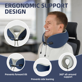 Skytrax Comf enhanced buckle fit demonstrates adjustable strap for personalized neck support.