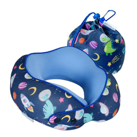 SKYTRAX COMF dinosaur neck pillow front view for travel comfort.
