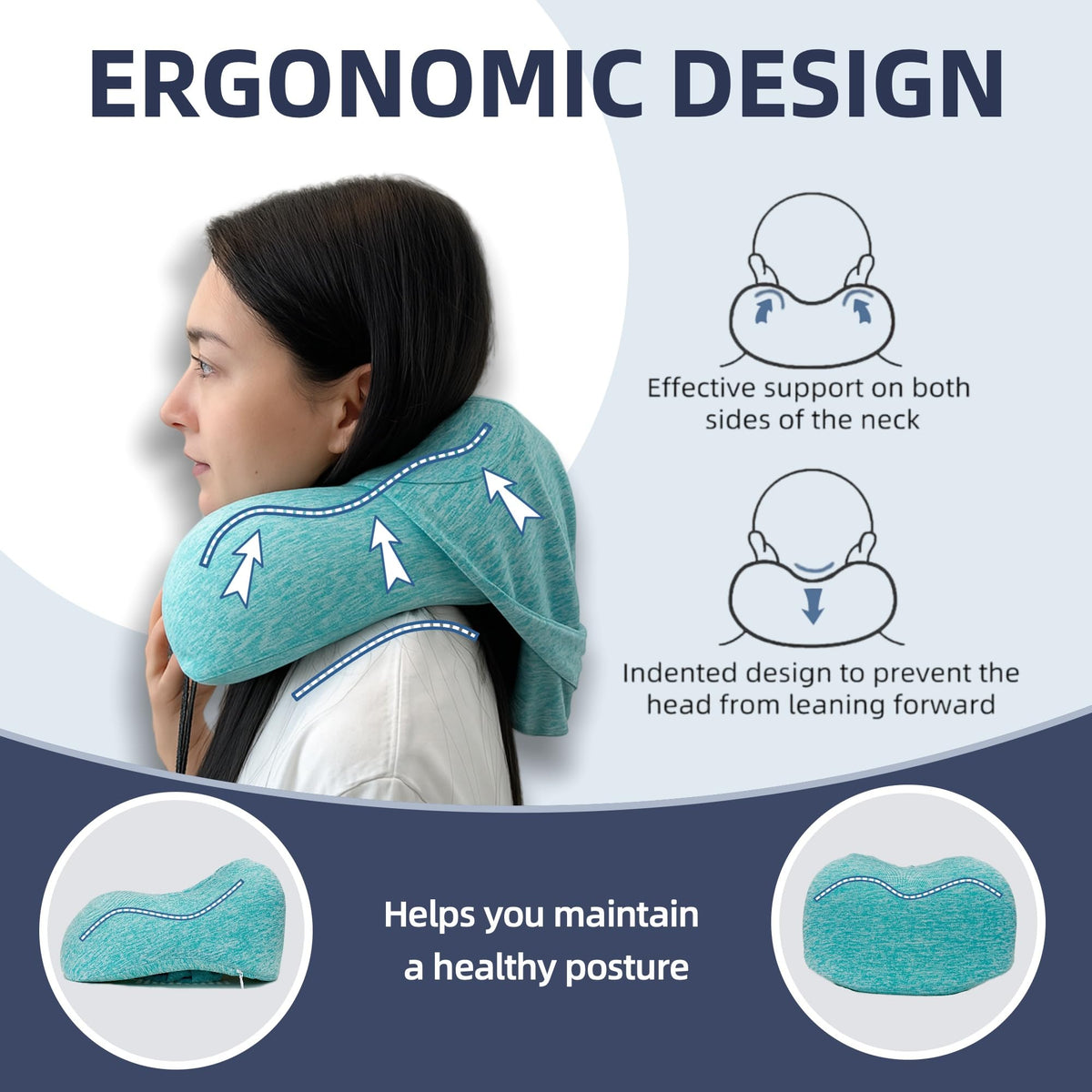 Skytrax Comf removable cover is skin-friendly and easy to wash after trips.